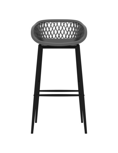 Set da Bar 7 pz Bianco e Grigio