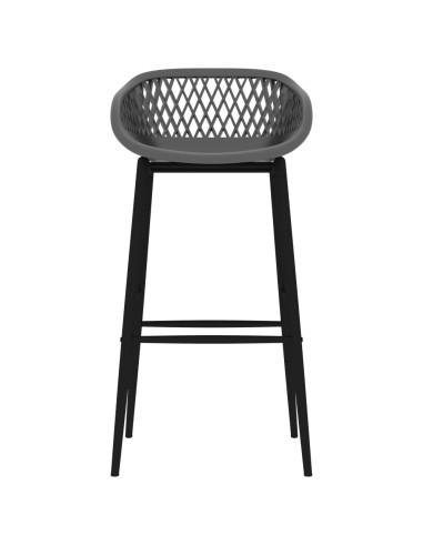 Set da Bar 7 pz Bianco e Grigio