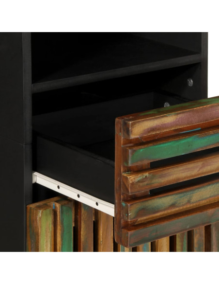 Credenza 38x34x160 cm in Legno Massello di Acacia