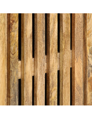 Credenza 90x34x75 cm in Legno Massello di Mango Grezzo