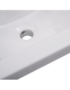 Set Mobili da Bagno Bianco in Legno Multistrato