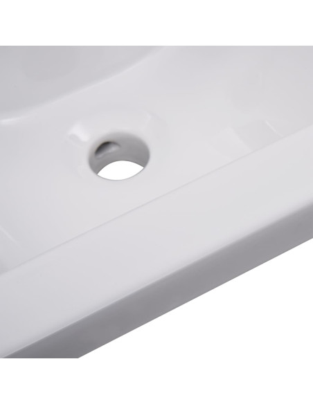 Set Mobili da Bagno Bianco in Legno Multistrato