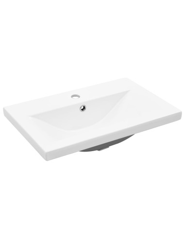 Set Mobili da Bagno 4 pz Grigio Cemento in Legno Multistrato