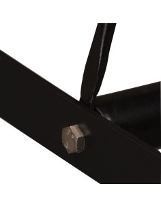 Set da Bar 5 pz in Legno Massello e Vera Pelle