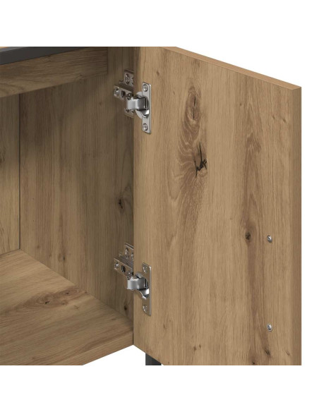 Mobile Lavabo Bagno Rovere Artigianale Legno Multistrato