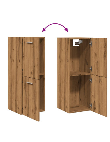 Mobile Pensile Bagno Rovere Artigianale 30x30x80cm Truciolato