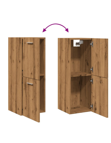 Mobile Pensile Bagno Rovere Artigianale 30x30x80cm Truciolato