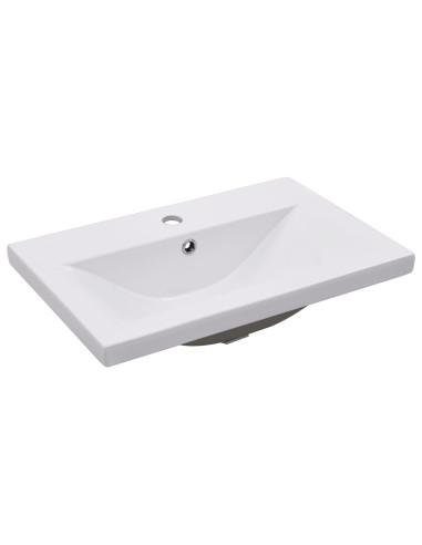 Set Mobili da Bagno 5 pz Grigio Cemento in Legno Multistrato