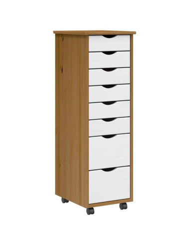 Armadietto Rotante con Cassetti MOSS ambra Legno Massello Pino