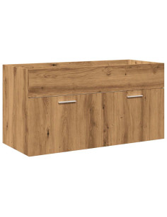 Set Mobili da Bagno 5 pz Rovere Artigianale Legno Multistrato