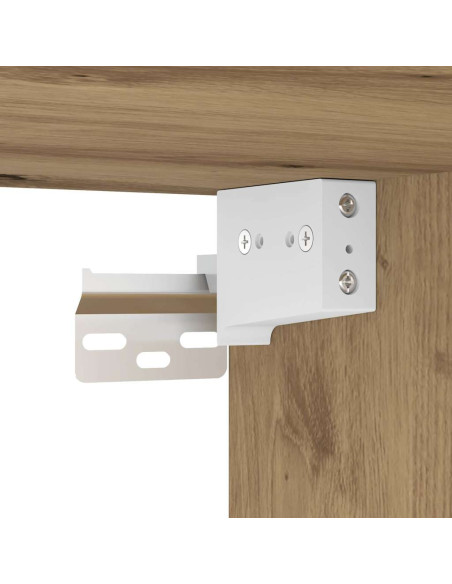 Set Mobili da Bagno 4 pz Rovere Artigianale Legno Multistrato