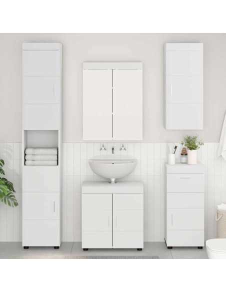 Armadio da bagno a muro TULUM Bianco 37 x 24,5 x 86 cm