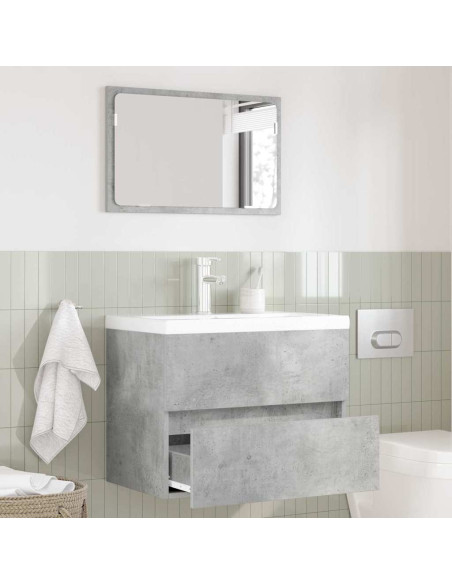Set di mobili per il bagno Grigio cemento 60 x 38,3 x 45 cm