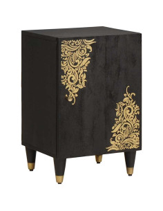 Mobile da Bagno Nero 38 x 33 x 58 cm Legno di mango massello