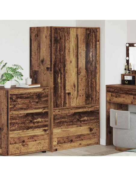 Mobile da Bagno con cassetto Legno vecchio 79,5 x 49 x 156 cm