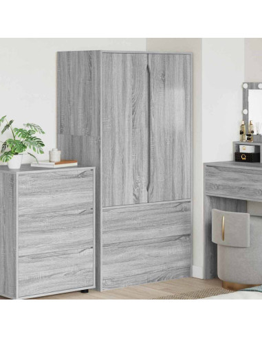 Mobile da Bagno con cassetto Grigio Sonoma 79,5 x 49 x 156 cm