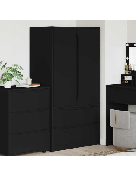 Mobile da Bagno Nero 79,5 x 49 x 156 cm Legno multistrato