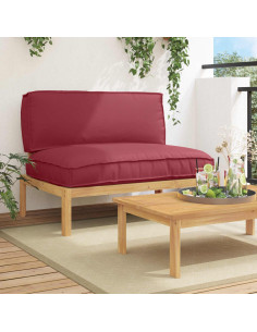 Set di divani con cuscino Rosso Vino 120 x 92 x 69 cm