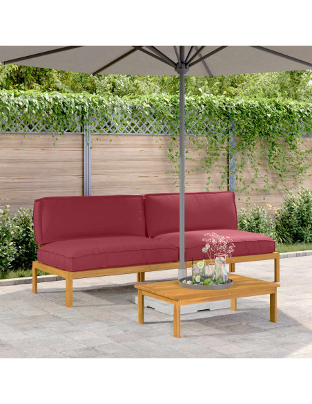 Set di divani con cuscino Rosso Vino 240 x 92 x 69 cm