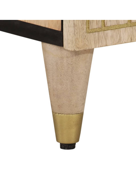 Mobile Lavabo da Bagno 62x33x58cm in Legno Massello di Mango