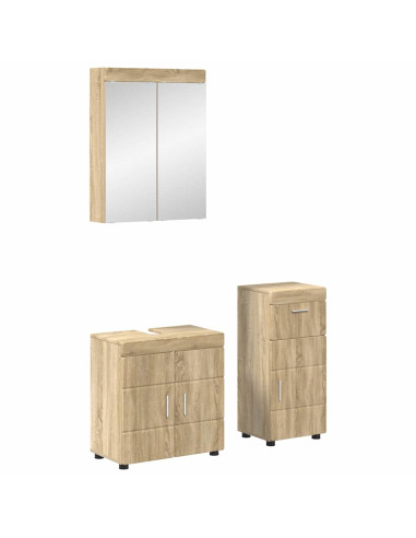 Set di mobili per il bagno con cassetto TULUM Rovere Sonoma