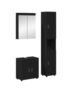 Set di mobili per il bagno TULUM Nero Legno multistrato