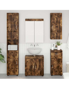 Set di mobili per il bagno TULUM Rovere fumé Legno multistrato