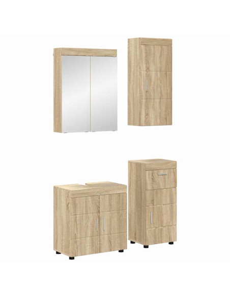 Set di mobili per il bagno con cassetto TULUM Rovere Sonoma