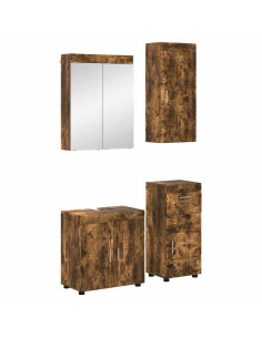 Set di mobili per il bagno TULUM Rovere fumé Legno multistrato