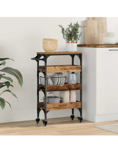 Carrello da Cucina Legno vecchio 53 x 20 x 76 cm
