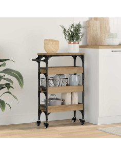 Carrello da Cucina Rovere artigianale 53 x 20 x 76 cm