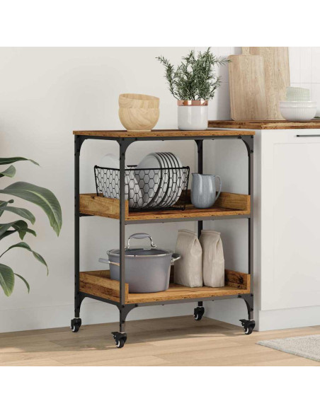 Carrello da Cucina Legno vecchio 60 x 41 x 80.5 cm
