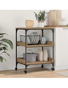 Carrello da Cucina Rovere artigianale 60 x 41 x 80.5 cm