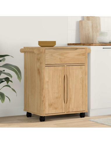 Carrello da Cucina FLORO Marrone cerato 72,5 x 45 x 80 cm