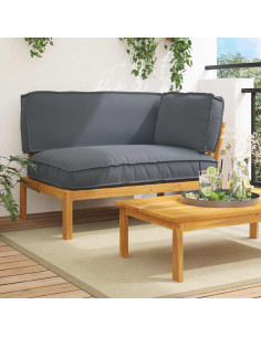 Set di divani con cuscino Antracite 133 x 92 x 69 cm