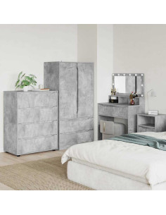 Armadi di Stoccaggio 2 pcs Grigio cemento 80 x 48 x 105 cm
