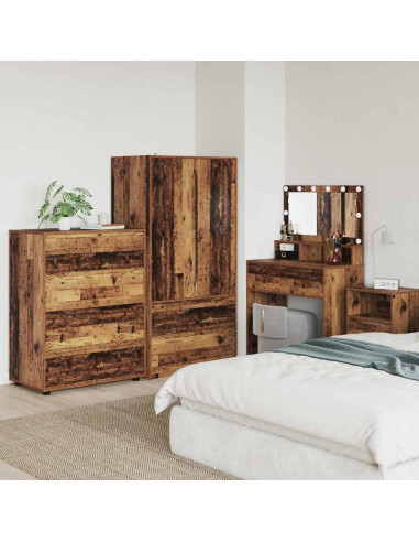 Armadi di Stoccaggio 2 pcs Legno vecchio 80 x 48 x 105 cm