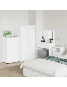 Armadi di Stoccaggio 2 pcs Bianco 60 x 48 x 105 cm