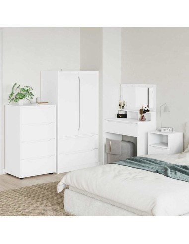 Armadi di Stoccaggio 2 pcs Bianco 60 x 48 x 105 cm