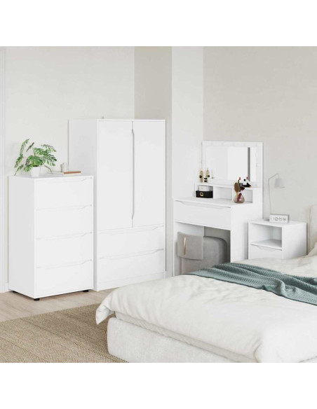 Armadi di Stoccaggio 2 pcs Bianco 60 x 48 x 105 cm