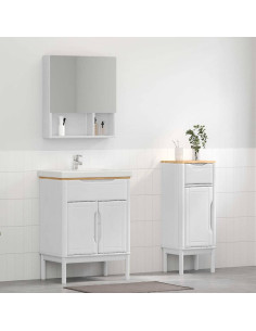 Set di mobili per il bagno con cassetto FLORO 2 pcs Bianco
