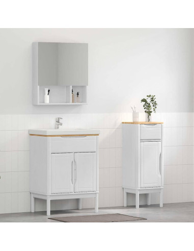 Set di mobili per il bagno con cassetto FLORO 2 pcs Bianco
