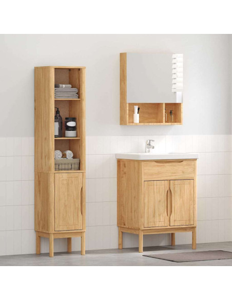 Set di mobili per il bagno con porta FLORO 2 pcs Marrone cerato