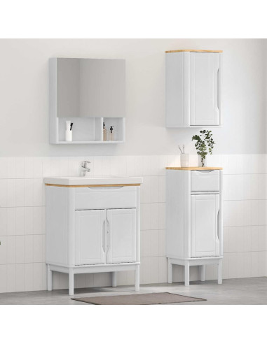 Set di mobili per il bagno con cassetto FLORO 3 pcs Bianco