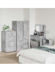 Armadi di Stoccaggio 2 pcs Grigio cemento 60 x 48 x 105 cm