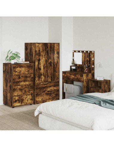 Armadi di Stoccaggio 2 pcs Rovere fumé 60 x 48 x 105 cm