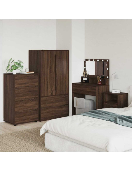 Armadi di Stoccaggio 2 pcs Rovere Marrone 60 x 48 x 105 cm