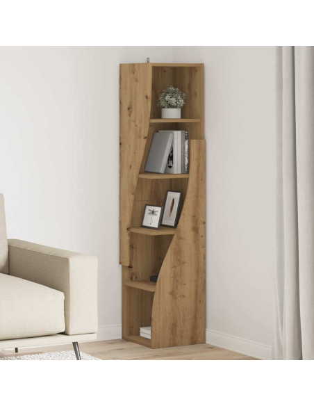 Mobile angolare Rovere artigianale 32x32x140cm