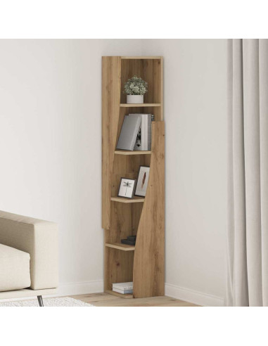 Mobile angolare Rovere artigianale 27,5x27x140cm