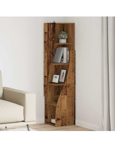 Mobile angolare Legno vecchio 32x32x140cm Legno multistrato